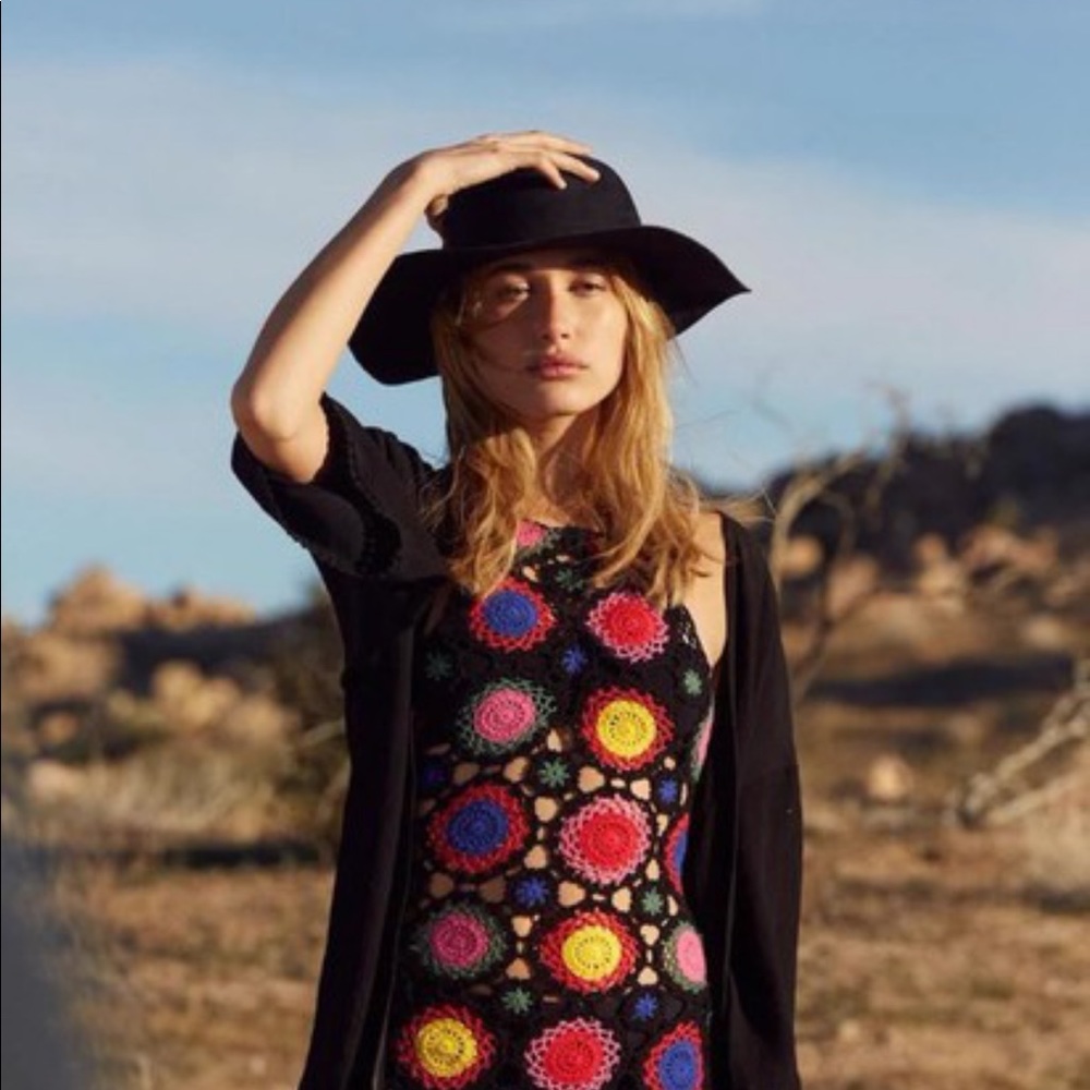 H&M Coachella Collection Suede Hat